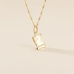 Pendentif Lamie Zodiaque Parchemin Or Jaune