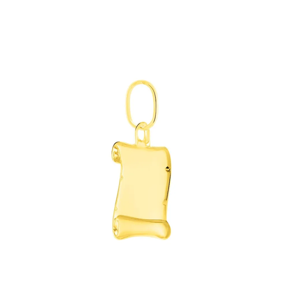 Pendentif Lamie Zodiaque Parchemin Or Jaune