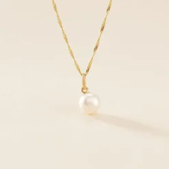 Pendentif Lenonie Or Jaune Perle De Culture