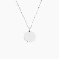 Pendentif Lisa Or Blanc