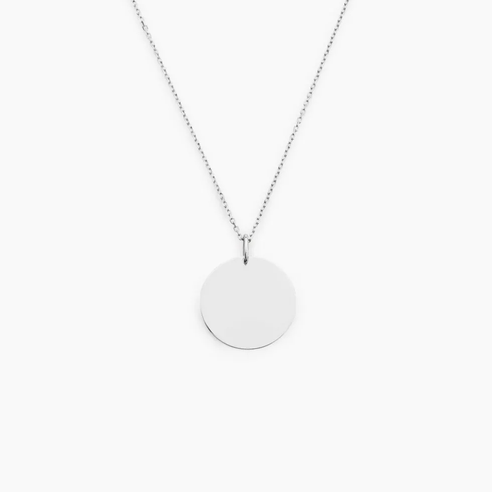 Pendentif Lisa Or Blanc