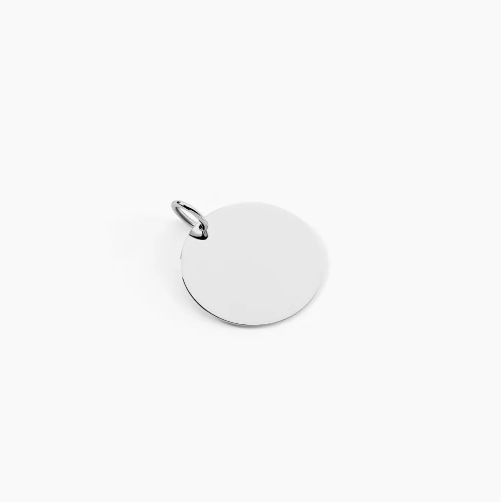 Pendentif Lisa Or Blanc