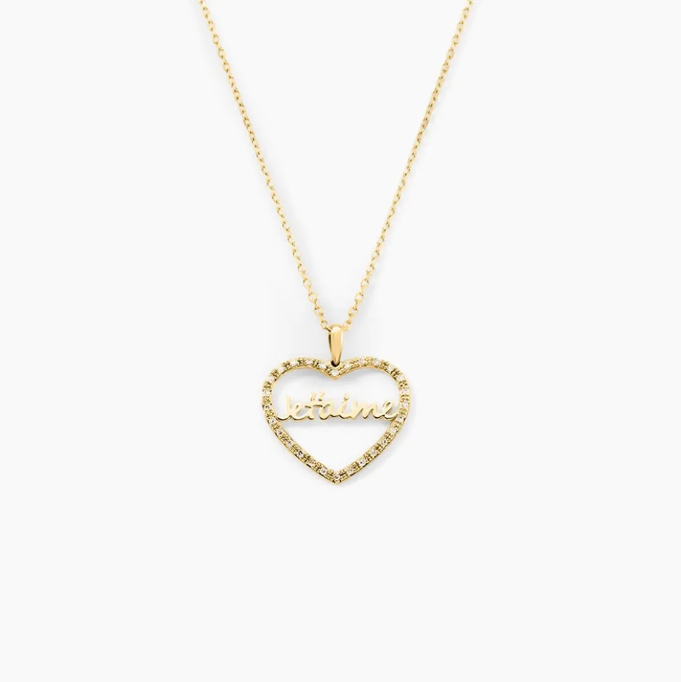 Pendentif Loove Or Jaune Diamant