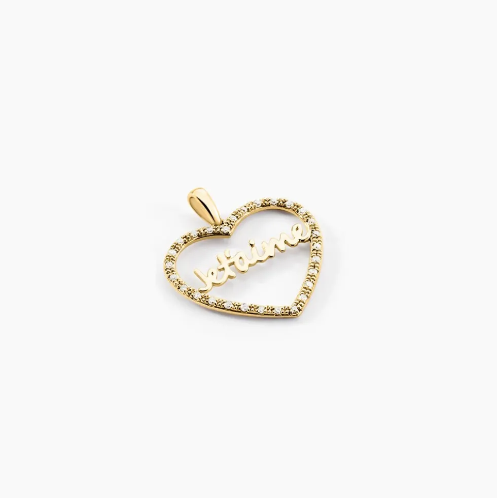 Pendentif Loove Or Jaune Diamant