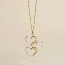 Pendentif Lovely Or Jaune Oxyde De Zirconium