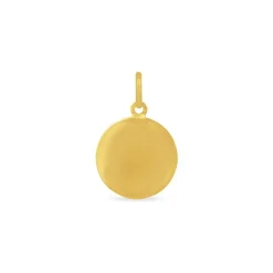 Pendentif Mary Vierge Rond Or Jaune
