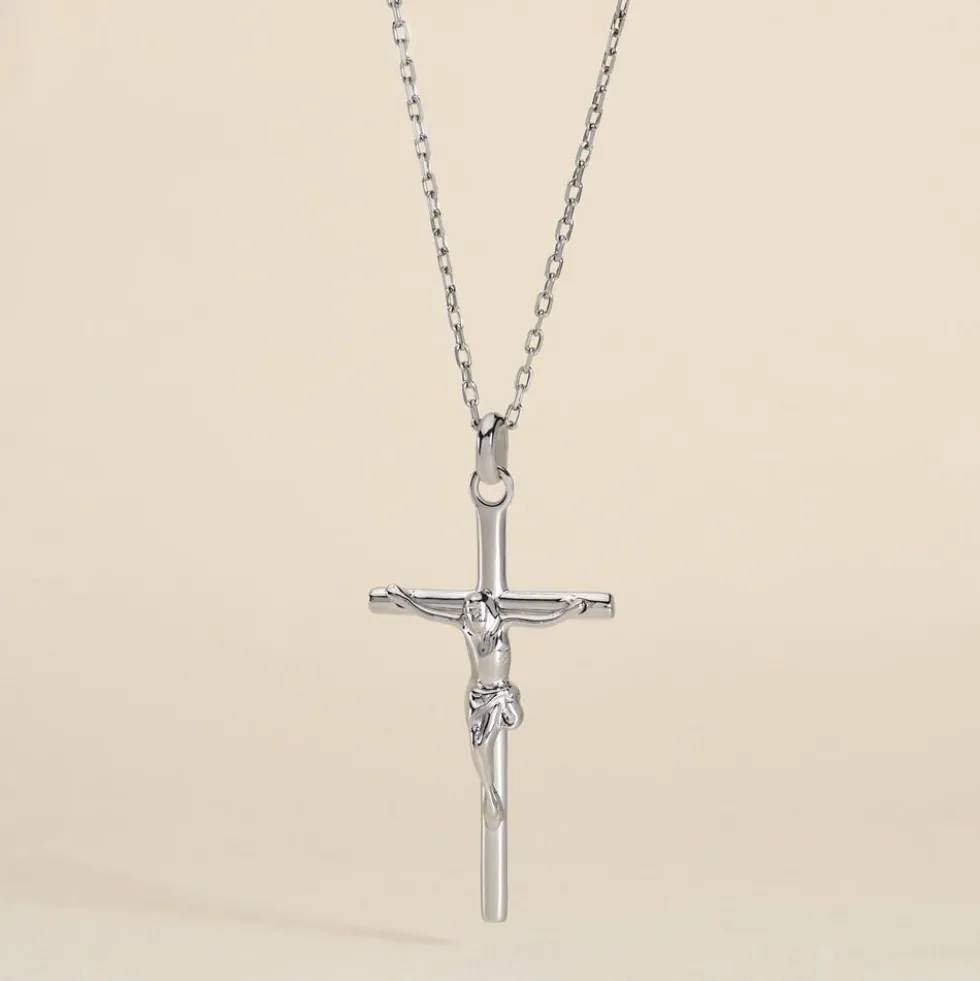 Pendentif Nessahae Argent Blanc