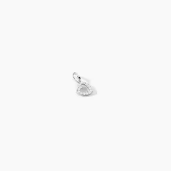 Pendentif Or Blanc Oxyde