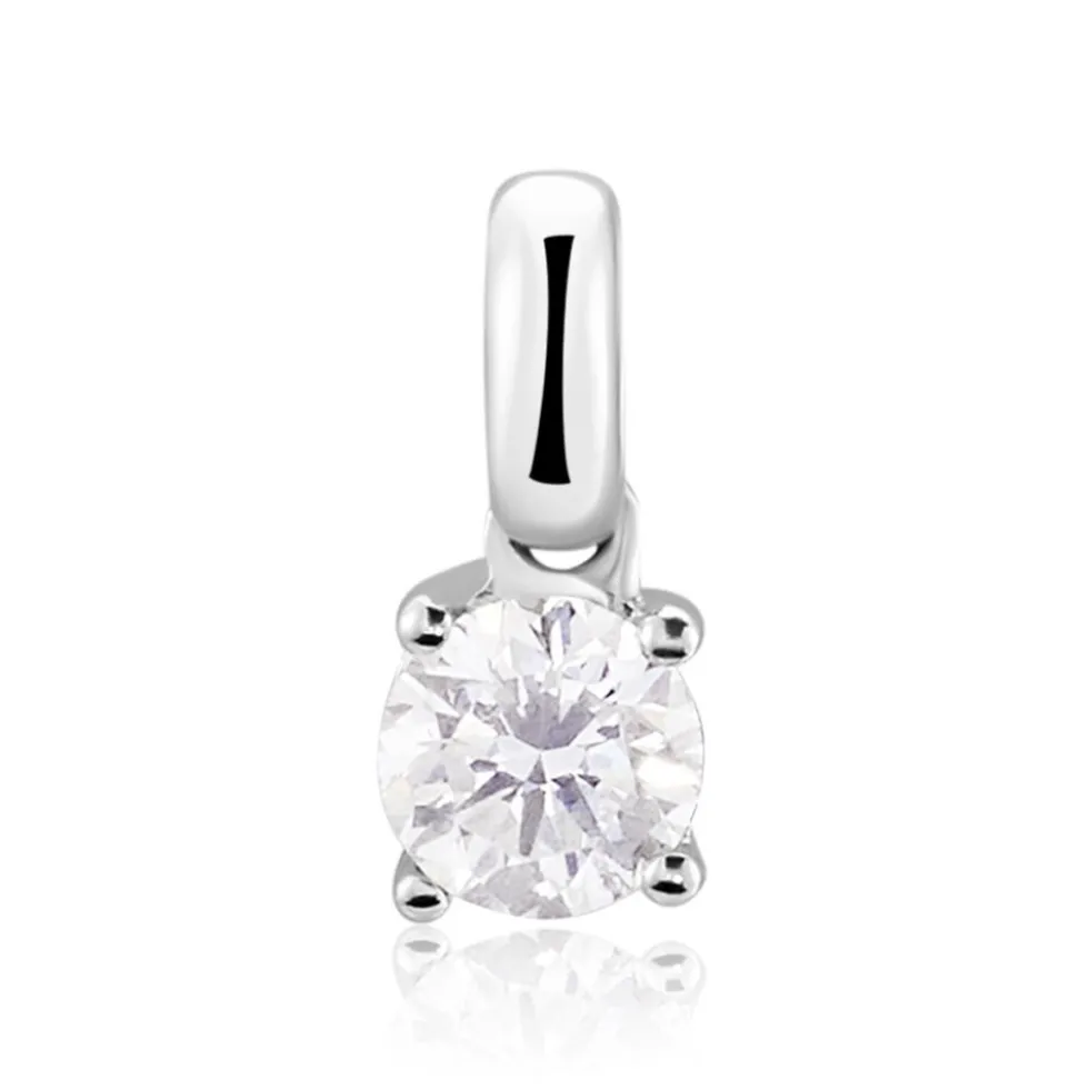 Pendentif Or Blanc Victoria Diamant
