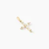 Pendentif Or Jaune Neottie Oxydes