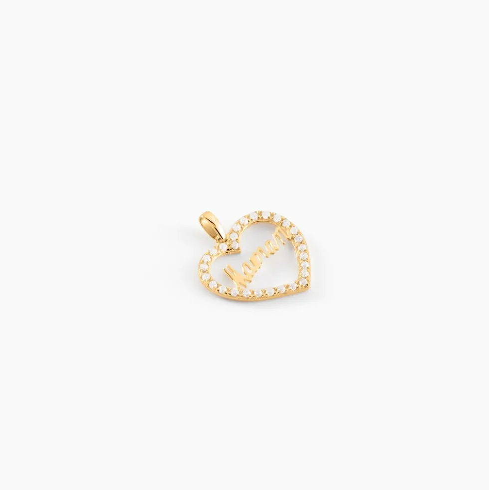 Pendentif Or Jaune Ramouna Oxyde De Zirconium