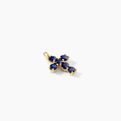 Pendentif Or Jaune Saphir