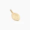 Pendentif Or Jaune Vierge A L'enfant