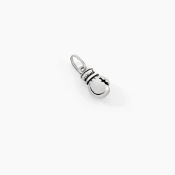 Pendentif Oskar Argent Blanc