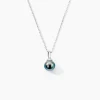 Pendentif Phila Or Blanc Perle De Culture De Tahiti
