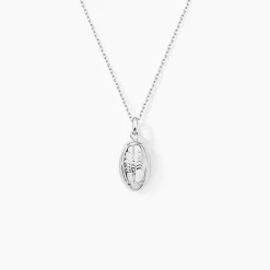 Pendentif Ruveyda Argent Blanc
