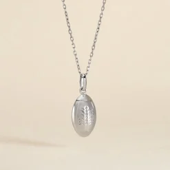Pendentif Ruveyda Argent Blanc