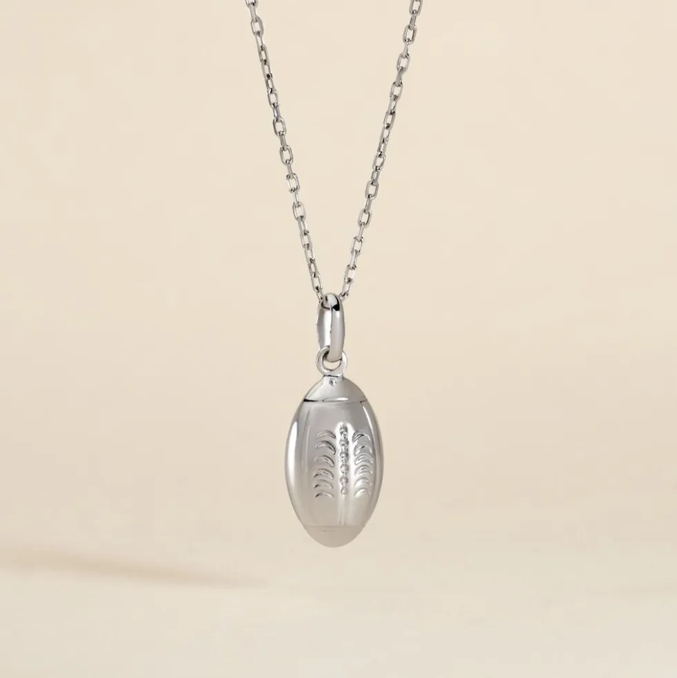 Pendentif Ruveyda Argent Blanc