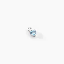 Pendentif Salona Or Blanc Topaze