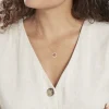 Pendentif Salvy Or Jaune Oxyde De Zirconium
