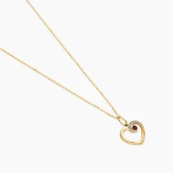 Pendentif Uzma Or Jaune Rubis Diamant