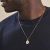 Pendentif Vierge Ovale Or Jaune