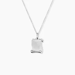 Pendentif Zodiaque Parchemin Argent Blanc
