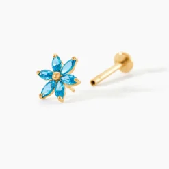 Piercing Cnut Or Jaune Oxyde De Zirconium