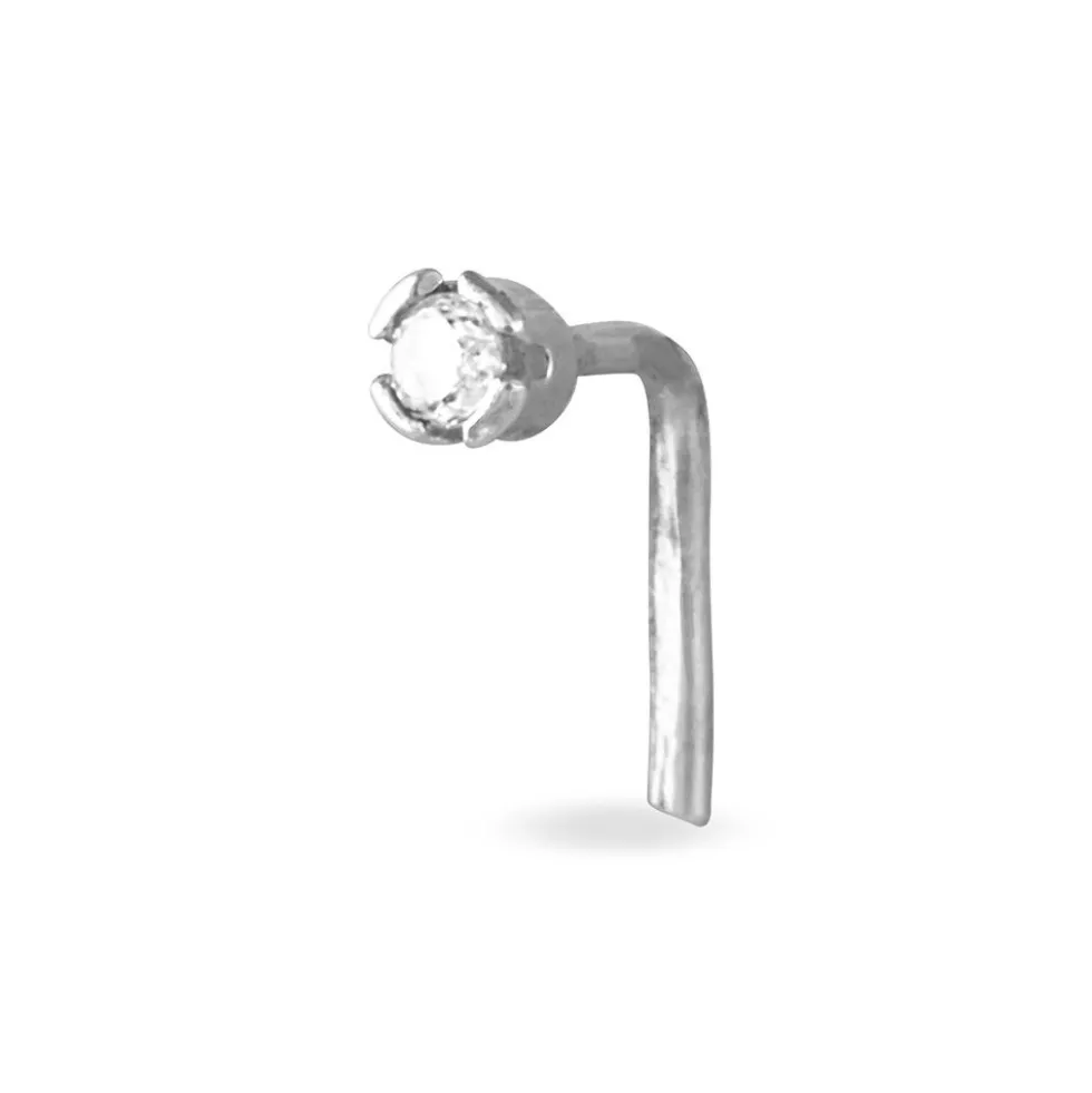Piercing De Nez Demetrie Or Blanc Diamant
