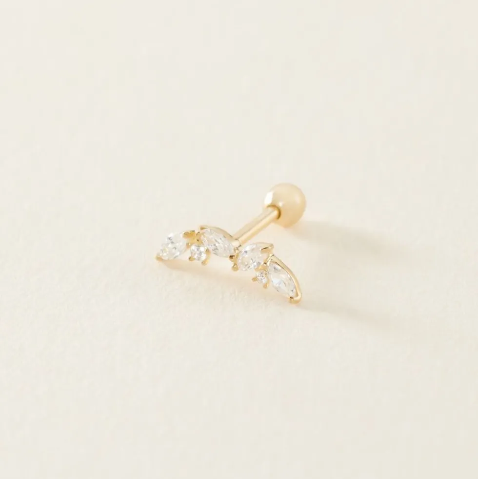 Piercing Nina Or Jaune Oxyde De Zirconium