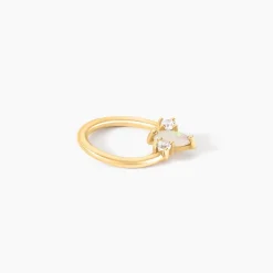 Piercing Babs Or Jaune Opale Oxyde De Zirconium