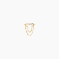 Piercing Brande Or Jaune Oxyde De Zirconium