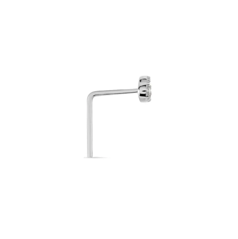 Piercing De Nez Demetrie Or Blanc Diamant