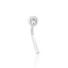 Piercing De Nez Fethi Serti Clos Or Blanc Oxyde De Zirconium