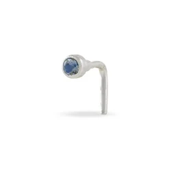 Piercing De Nez Fethi Serti Clos Or Blanc Oxyde De Zirconium