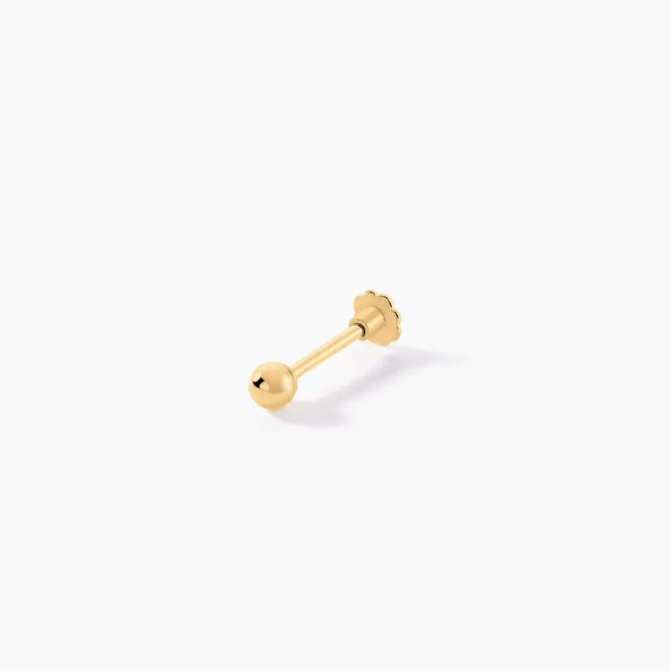Piercing D'oreille Or Jaune Agava