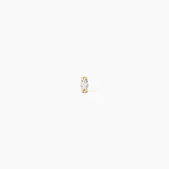 Piercing D'oreille Or Jaune Albiza Oxyde De Zirconium