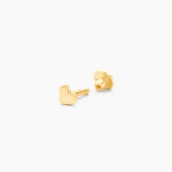Piercing D'oreille Or Jaune Albie Cœur