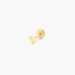 Piercing D'oreille Or Jaune Albie Cœur