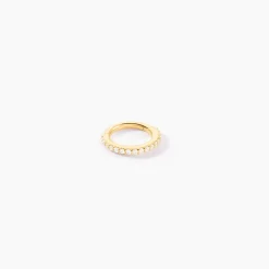 Piercing D'oreille Or Jaune Amaranthe Oxydes De Zirconium