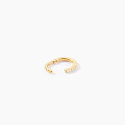 Piercing D'oreille Or Jaune Amaranthe Oxydes De Zirconium