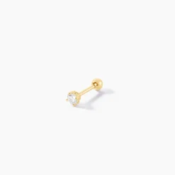 Piercing D'oreilles Joanina Or Jaune Oxyde De Zirconium