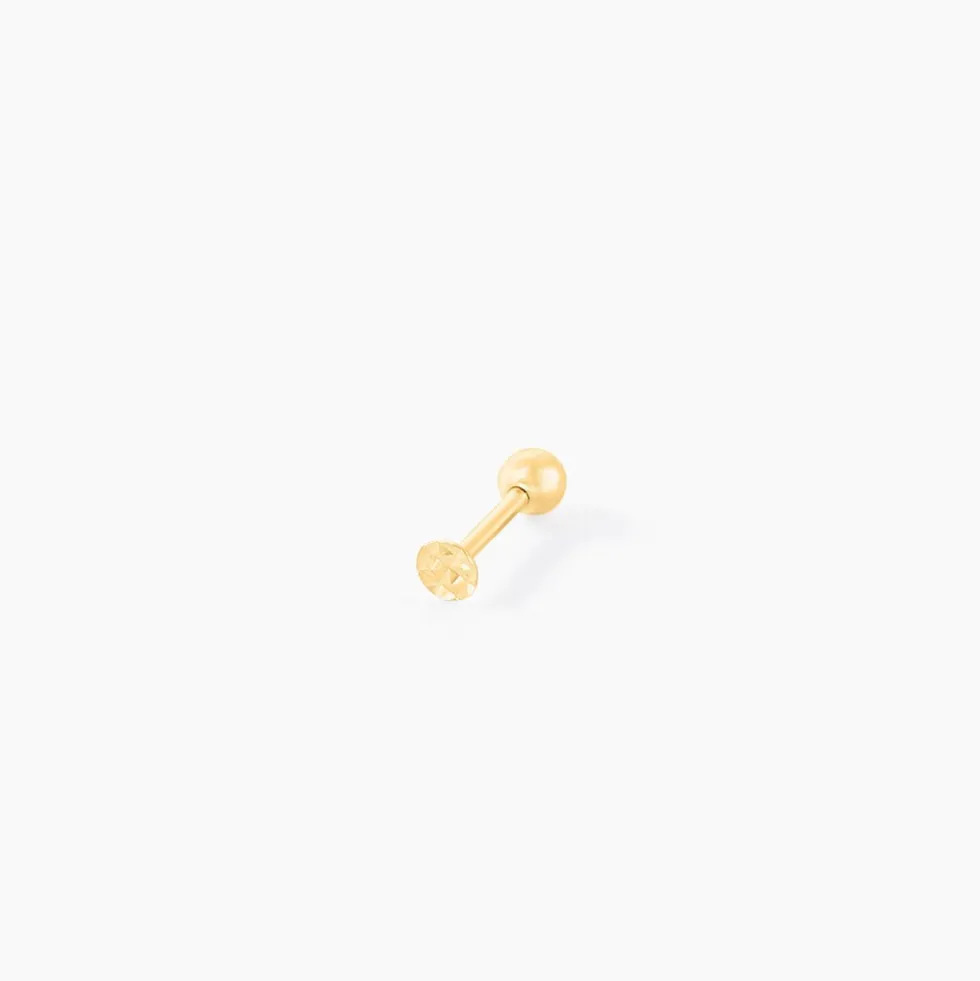 Piercing D'oreilles Or Jaune Joanina Boule
