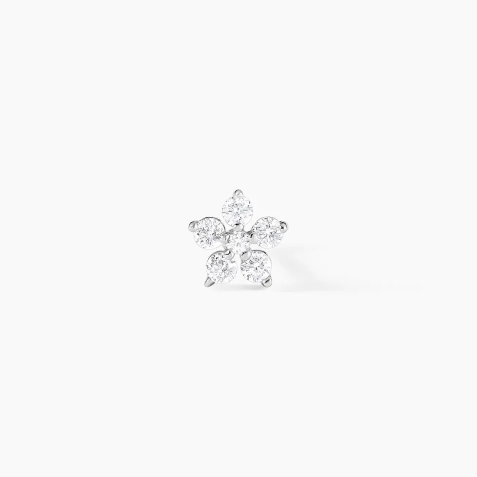 Piercing D'oreille Unitaire Argent Percy Oxyde De Zirconium