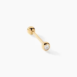 Piercing Elpida Or Jaune Oxyde De Zirconium
