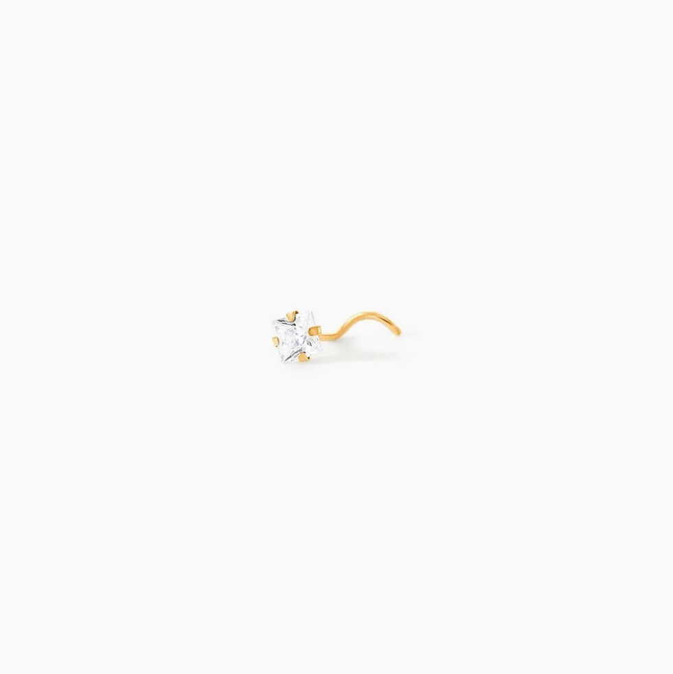 Piercing Fethi Serti Griffe 05 Or Jaune Oxyde
