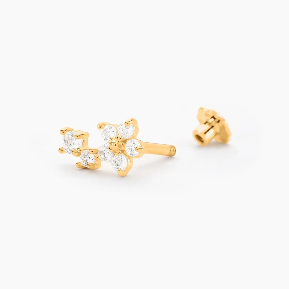 Piercing Margarid Or Jaune Oxyde De Zirconium