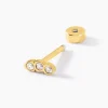 Piercing Pirias Acier Jaune Oxyde De Zirconium