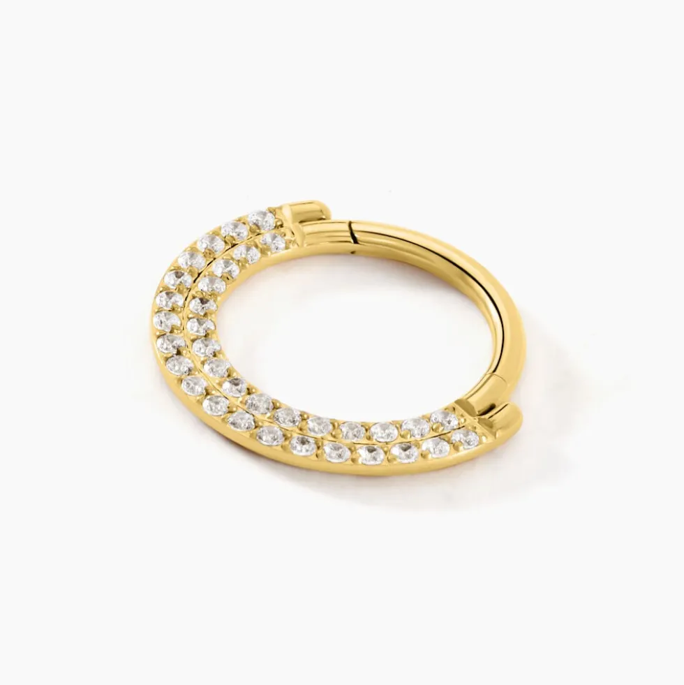 Piercing Septum Bettris Acier Jaune Oxyde De Zirconium