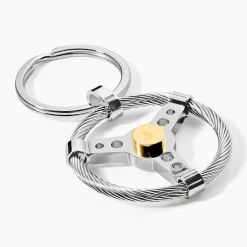 Porte Clefs Mariemeae Acier Bicolore